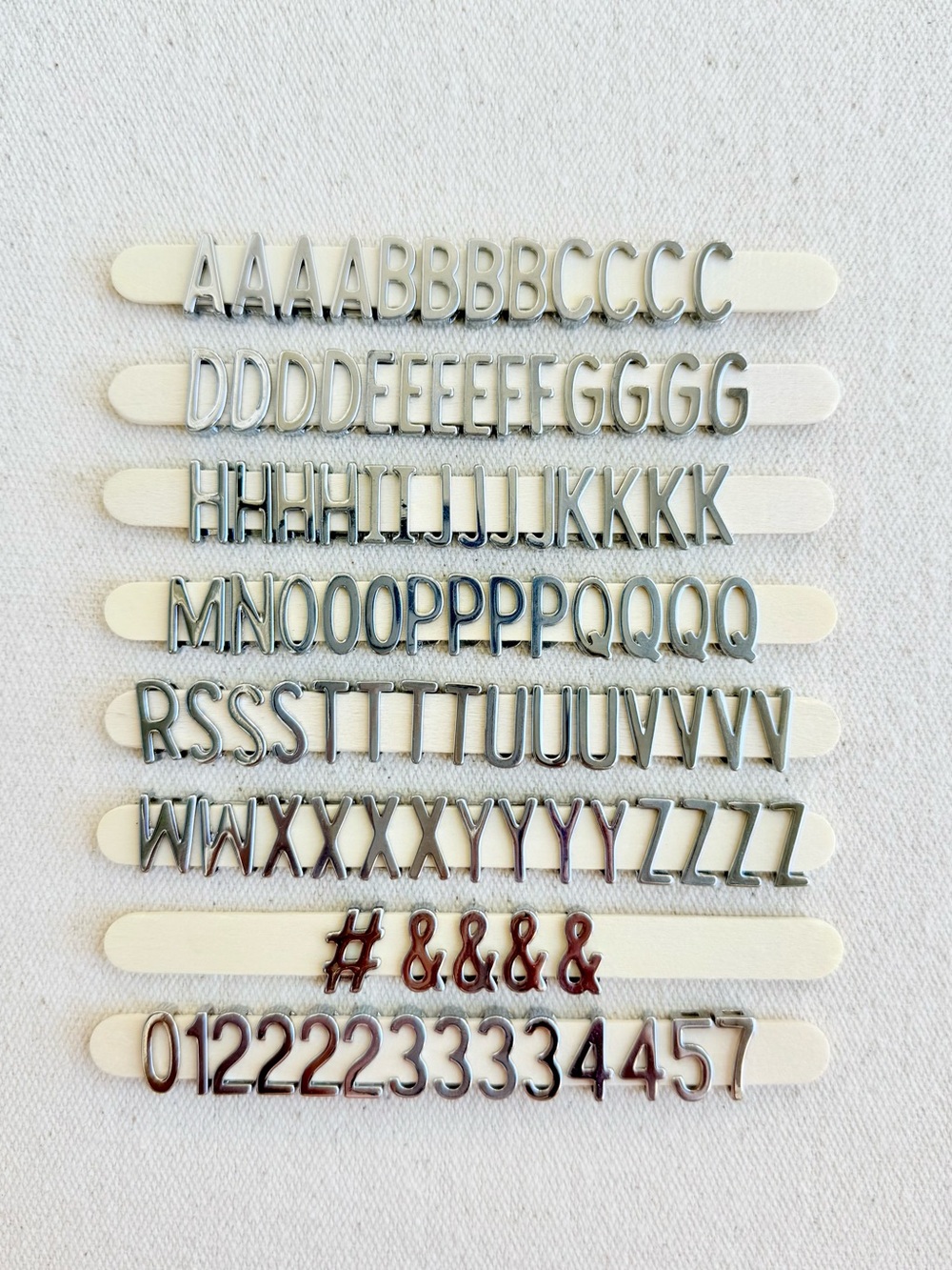 *Silver Letters and Numbers Charms* KEEP COLLECTIVE Retired $9 Each